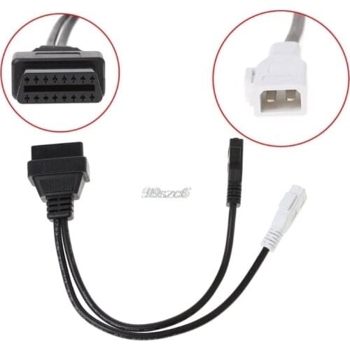 VAG Adapter For AUDI 2X2 OBD1 OBD2 Car Diagnostic Cable 2P+2P Fits Audi 2X2Pin to OBD2 16Pin Female Connector VAG COM VW Skoda