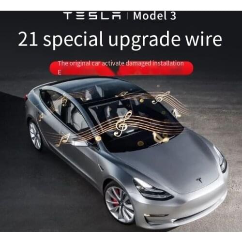 TESLA MODEL 3 2021 Interior Modification Accessories Audio Activation Upgrade Modification Car Speaker Cable Lossless upgrade