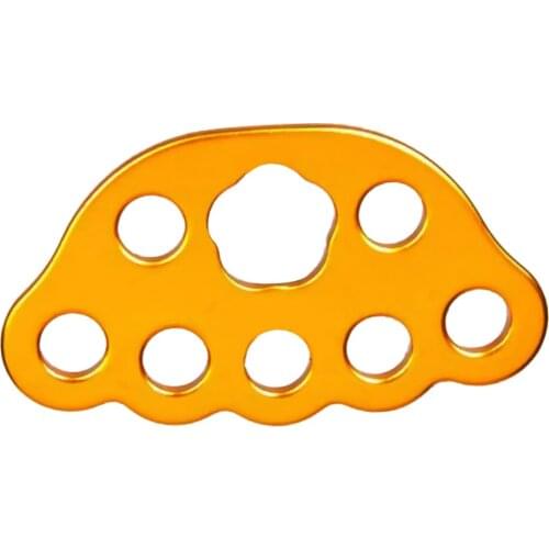 Perfeclan 36KN 8-hole Aluminum Paw Rigging Plate for Aerial & Tree Rock Climbing Caving Climbing Multiple Anchor Holes