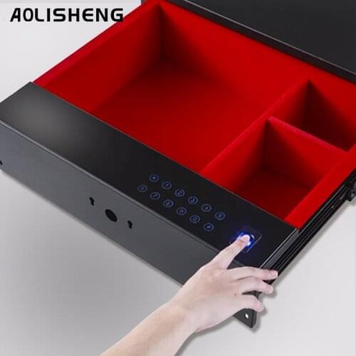 AOLISHENG Password And Fingerprint Locking Drawer For Wardrobe High Privacy Safe Box