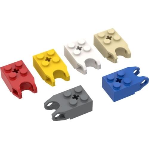 BuildMOC 62712 2x2 single side ball link brick ldd62712 For Building Blocks Parts DIY Construction C