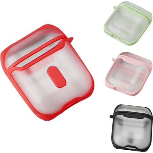 Cover for Apple 1 2 Case TPU PC Anti-Fall Earphone Accessories Wireless Earphone Case with Keychain