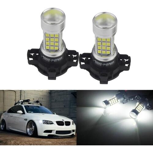 ANGRONG 2x PY24W LED Side Daytime Running Light Lamp Bulb For BMW Audi Mercedes Benz