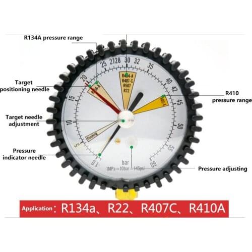 Tyre Pressure Meter Air Conditioning Refrigeration Nitrogen Manometro Digital Gauge Pressure Test Digital Automobile Tester