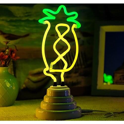 KOKEKA Rainbow Led Neon Signs Light USB Flamingo Cactus Cloud Pineapple Bar Shop Window Room Home Decor Bulb for Christmas Gift