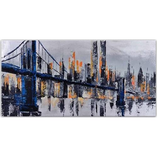DONGMEI OILPAINTING Hand painted oil painting Home Decor High quality art painting city landscape pictures DM1828187