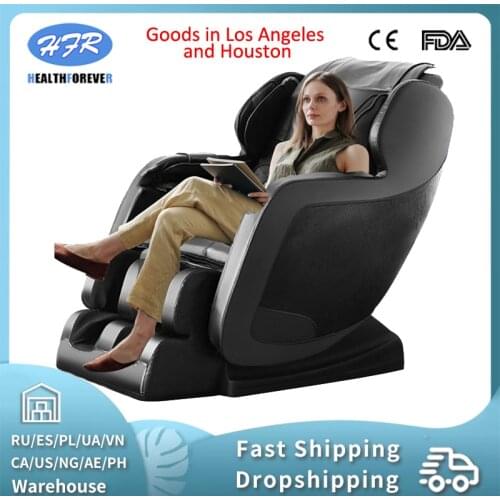 Massage Chair 3-Year Warranty Full Body and Recliner Zero Gravity Shiatsu Heat Massage Chair with Airbags and Foot Rollers black