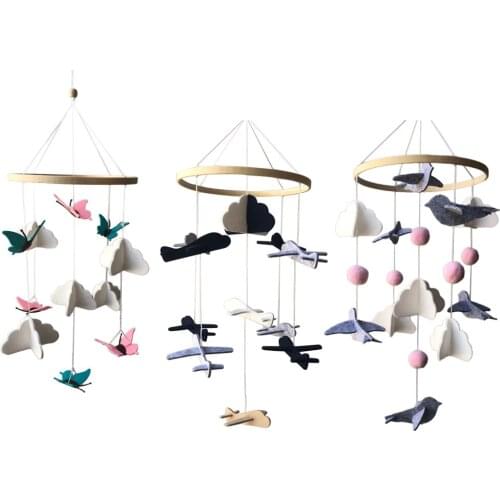 Handmade Felt Baby Crib Mobile Bedroom ing Nursery Bed Bell