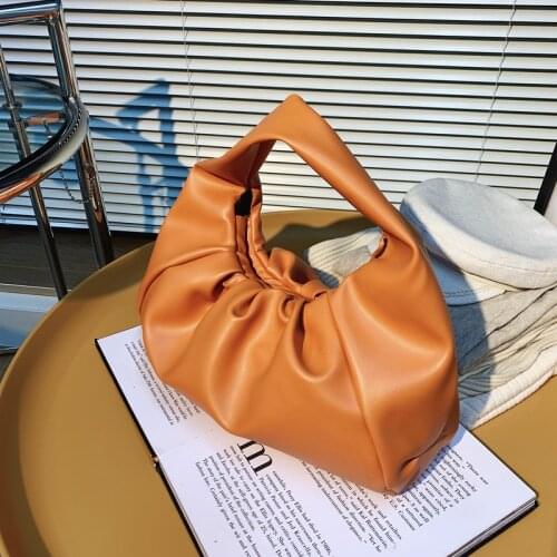 Fashion Ruched Handbags Large Capacity Women Shoulder Bags 2021 New Luxury Designer Hobos Totes Female Purses High Quality