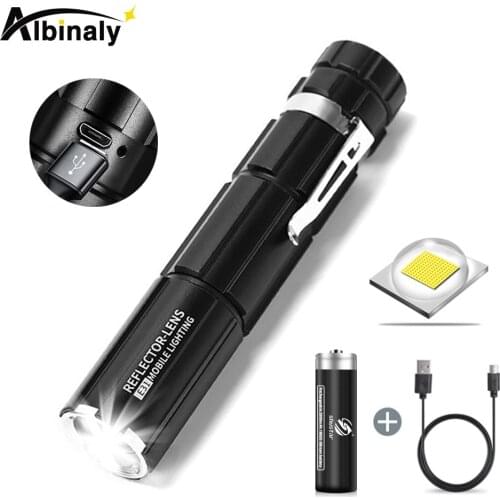 Powerful T6/L2 LED Flashlight Portable Waterproof Torch Zoomable 18650 Fishing Lantern USB Rechargeable Tactical Flash Light