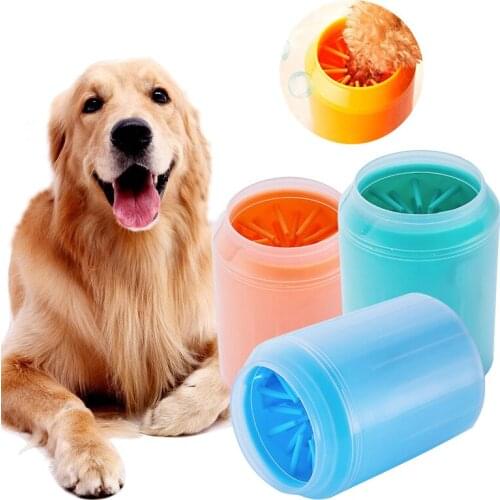 Dog Cat Paw Cleaner Cup Soft Silicone Comb For Small Large Dog Portable Pet Cat Dirty Paw Cleaning Tool Pet Foot Cleaning Bucket