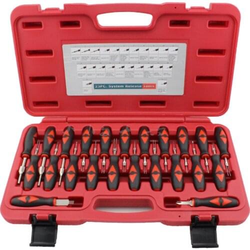 23pcs Screwdrivers Vehicle Connectors Pin Removal Kit Terminals Release Tool Set