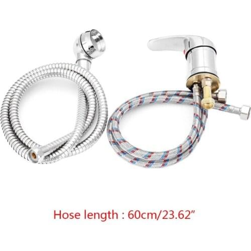 Shampoo Bed Faucet Shower Head with Hose Salon Bathroom Sink Steel Sprayer Tap