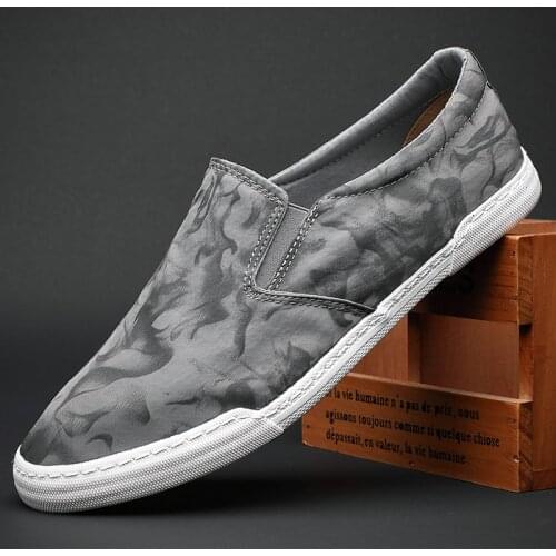 21117 Flash Spring and Summer New Mens Casual Canvas Shoes Youth Fashion Joker Driving Shoes