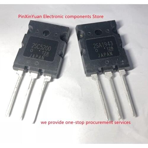 New original 2SA1943 2SC5200 A1943 C5200 TO-3P audio power amplifier alignment tube In stock