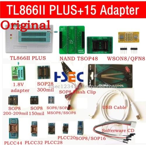 New original XGecu TL866ii Plus usb isp programmer NAND TSOP48 Adapter socket minipro TL866CS TL866A TL866 universal programmer