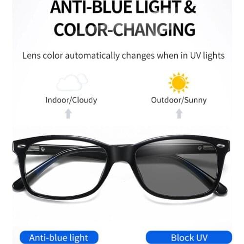 2020 Men Anti Blue Light Glasses Outdoor Men Photochromic Sunglasses 0 Degrees Blue Light Blocking Eyeglasses Computer Glasses
