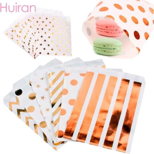 Huiran Unicorn Flamingo Gift Bag Candy Box Kraft Bag Paper Popcorn Box Goodie Bags Printed Paper Treat Bag Paper Birthday Decor