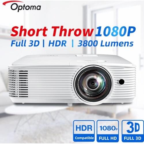 Optoma Projector GT1080HDR Short Throw Beamer 3D Video Projector For Office Home Theater 1080P FULL HD Cinema 4K Compatible