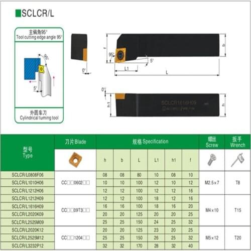 SCLCR1212H06 SCLCR1010H06 Internal Turning Tool Holder+10pcs CCMT060204 Carbide Insert Turning Tool