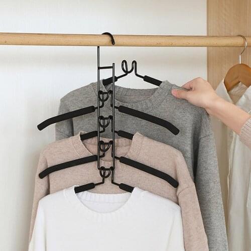 Foldable Drying Racks,Wardrobe Multifunctional Hangers,Wardrobe Space-Saving Organizer,Hangers For Pants For Adults And Children