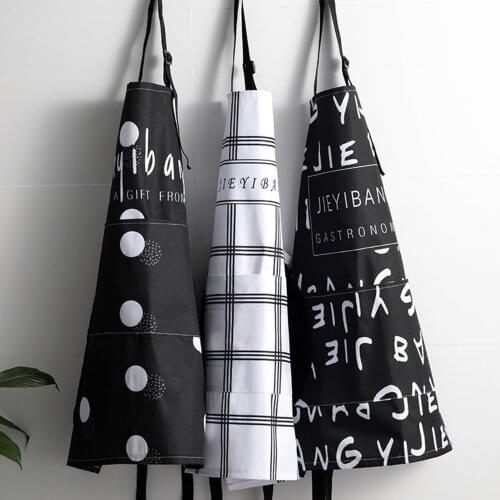 Stylish Waterproof Adjustable Anti-oil Hand-wiping Home Kitchen Cooking Apron