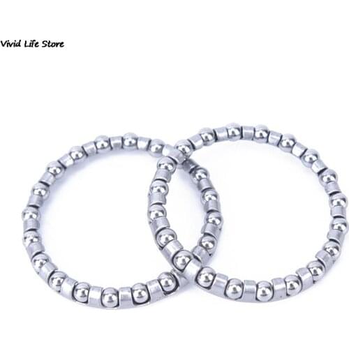 2pcs Bicycle Bike Headset Caged Ball Bearing Frame Front Fork Rear Pearl Retainers Race Cycling Headset Bearing Bicicleta Parts