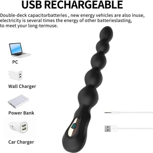 Vibrators 7 Frequency Sex Toys For male Pull Ring Pull Bead Anal Plug Rear Court Electric Vibrator Female Masturbation Device