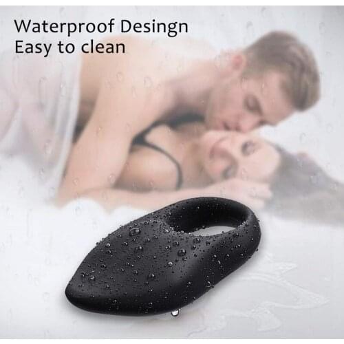 Vibrating Cock Ring Wireless Rechargable Waterproof Penis Ring Vibrator Adullt Toy For Men A7