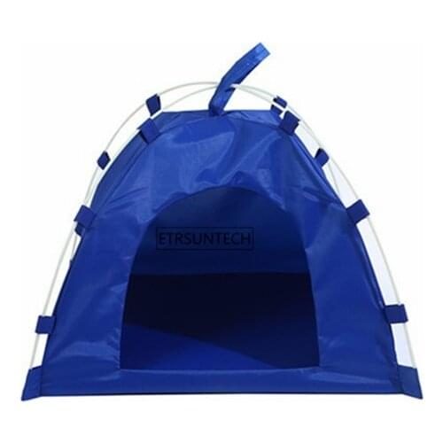 50pcs Waterproof Oxford Pet Tent House Dog Cat Playing Bed Mat Portable Folding Bed for Universal Dogs Travel Outdoor Supplies