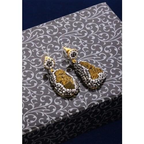 DR Stone Natural Stone Women 'S Quartz Earrings 20 AR251 123160753