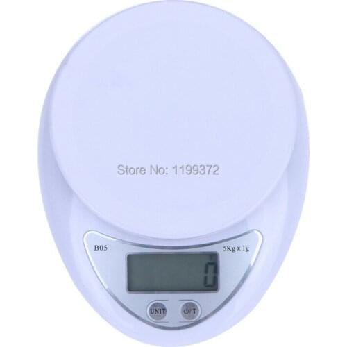 20pcs 5kg 1g B05 LED Digital Electronic Kitchen Scale Portable Postal Weight Scales Cooking Food Weighing Baking