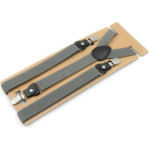 3 Clips Men Women Shirt Stay 2.5cm Pants Trouser Y Back Braces Lock Clamp Leather Elastic Alloy Head Adjustable Strap Suspenders