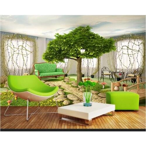 3D wallpaper custom 3d wall murals wallpaper TV setting wall fashion 3D stereoscopic interior natural landscape background wall