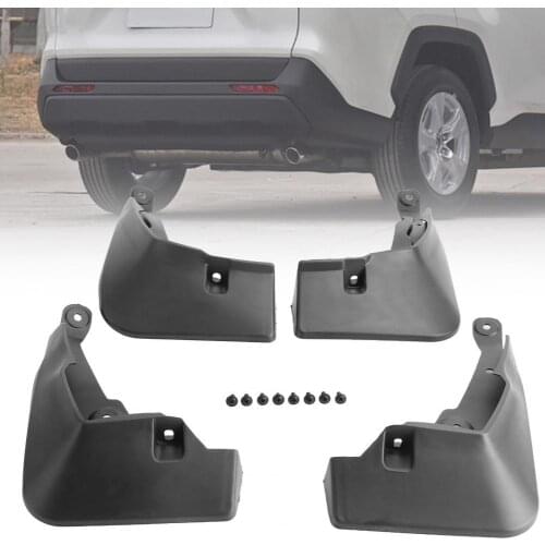 4Pcs Mudguards Splash Guards Fenders LB-SY-524 for Toyota RAV4 2020 Front Rear Molded Car Mud Flaps Mudflaps Splash Guards