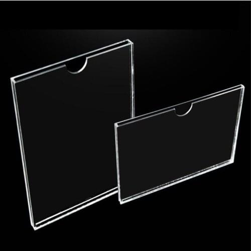 DIY Acrylic Transparent Photo Frame Rectangle Magnet Picture Frame Double-side Frames for Home Decor Birthday Gift Supply