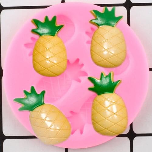 Pineapple Silicone Mold Sugarcraft Fondant Cake Decorating Tools Chocolate Gumpaste Moulds Candy Mould Polymer Clay Molds