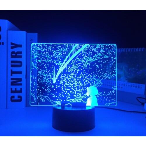 Anime 16 Colors Lamp Your Name for Kid Bedroom Decor Table Lamp Child Birthday Gift Manga Your Name LED Night Light Dropship