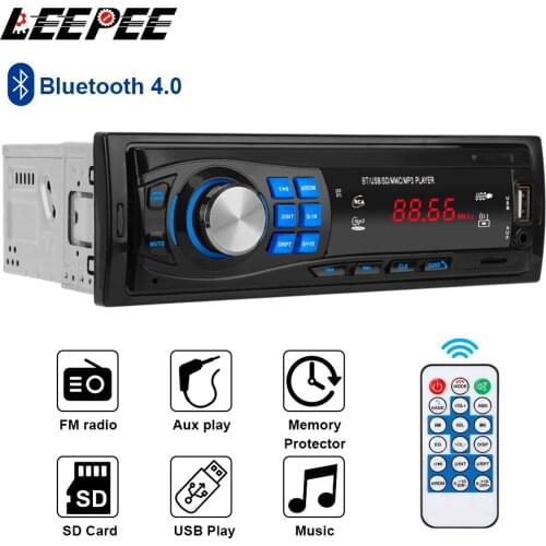 Bluetooth Autoradio Car Player MP3 FM Radio Audio TF AUX USB Quick Charger Stereo In-dash Digital Display Auto Accessories Parts