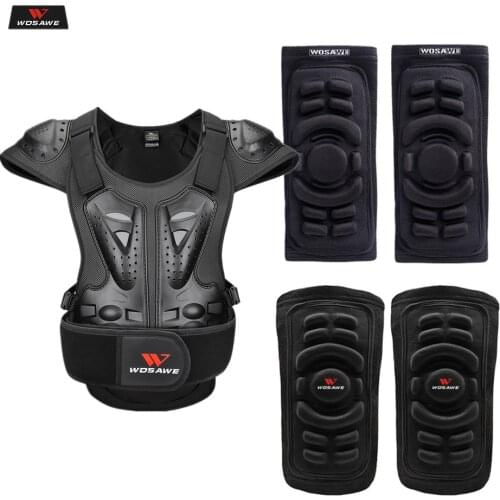 WOSAWE Adult Motorcycle Armor Vest Chest Back Spine Support Body Protective Gear Motocross Snowboarde Skate Racing Skateboard