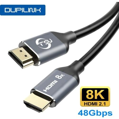 HDMI 2.1 8K HDMI Cable 4K@120Hz 48Gbps HDCP2.2 HDMI Cable for PS4 Splitter ARC Switch Audio Video Cable 8K HDMI 2.1 1 2 3 M