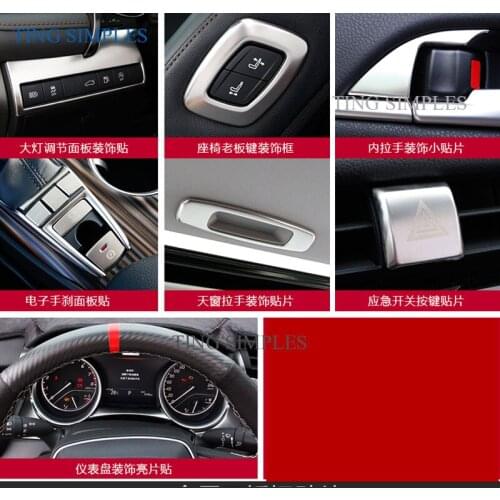 Switch Button Cover Trim Fit For Toyota Camry 2018 2019 2020 Interior Kit Silver stainless steel accessories car styling