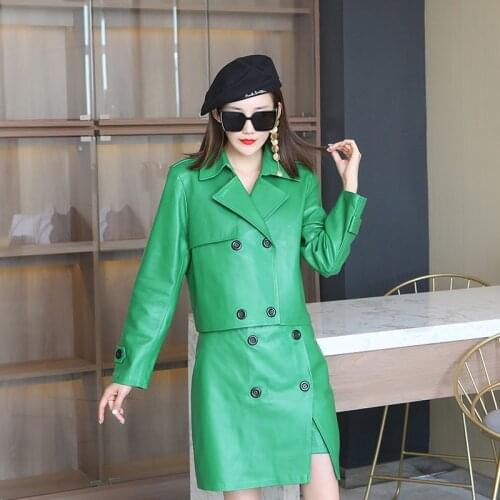 Real Leather Jackets Women Spring Autumn 2021 Genuine Sheepskin Leather Coat Female Short Women Clothes Femme Veste Zjt2577