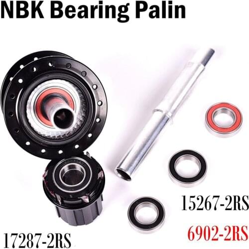 Bicycle Hub Bearing Palin Aluminium Alloy Bearing Axial Shaft for NBK 15267/ 6902/17287 2RS For KOOZER Fastace CHOSEN