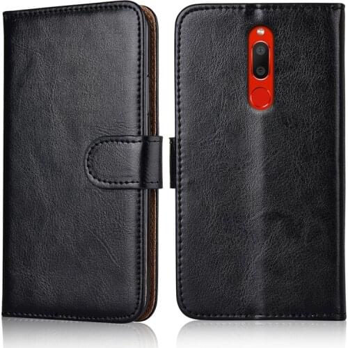 Luxury Flip Book Leather Case for Meizu M6T Stand Wallet Phone Bags Cover with Strap