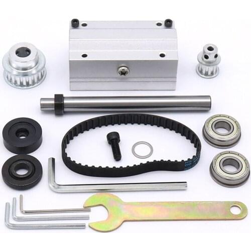 Aluminum alloy grinding tool mini table saw no power spindle assembly high precision DIY wood bearing housing cutting machine