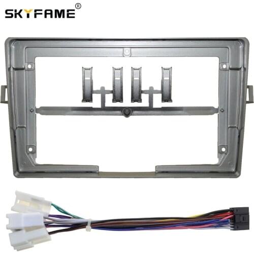 SKYFAME Car Fascia Frame Cable For TOYOTA VERSO 2009-2018 Big Screen Audio Dash Panel Frame Fascia