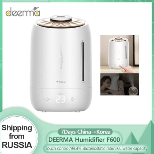 Deerma Household Air Humidifier Air Purifying Mist Maker Timing Intelligent Touch Screen Adjustable Fog Quantity 5L