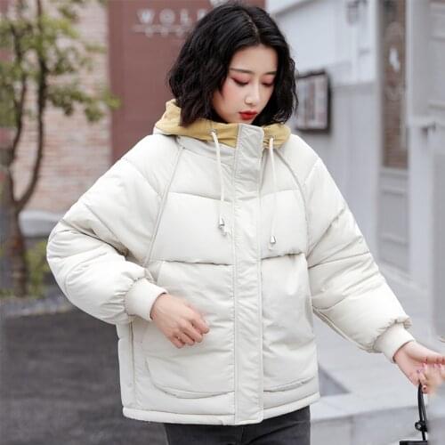 Pop Winter Jacket Women High Quality Hooded Warm Thicken Padded Female Outwear Coat Short Parka Mujer Invierno