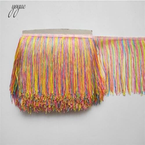 10 yards 15cm Long Colorful tassel fringe trim lace ribbon tassels for curtains dresses sewing fringed trimmings Diy accessories